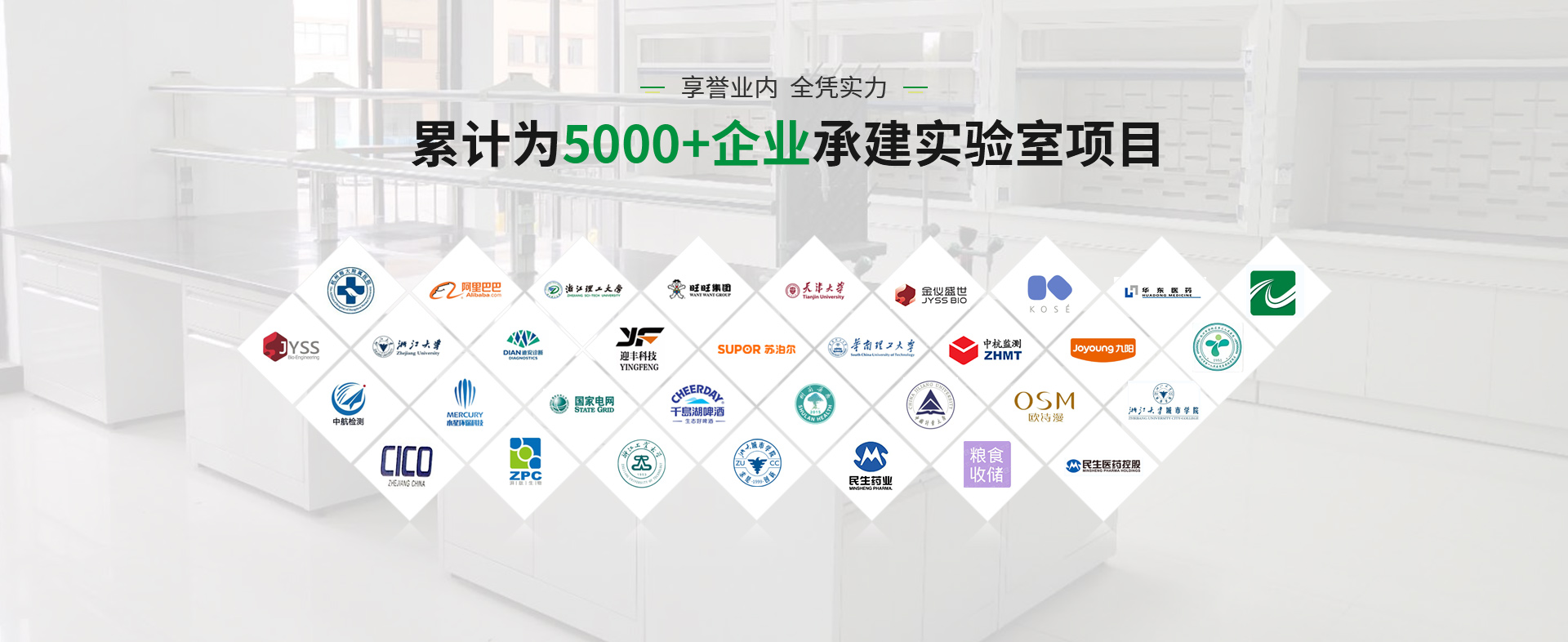 塘樹科技累計(jì)為5000+企業(yè)承建實(shí)驗(yàn)室項(xiàng)目